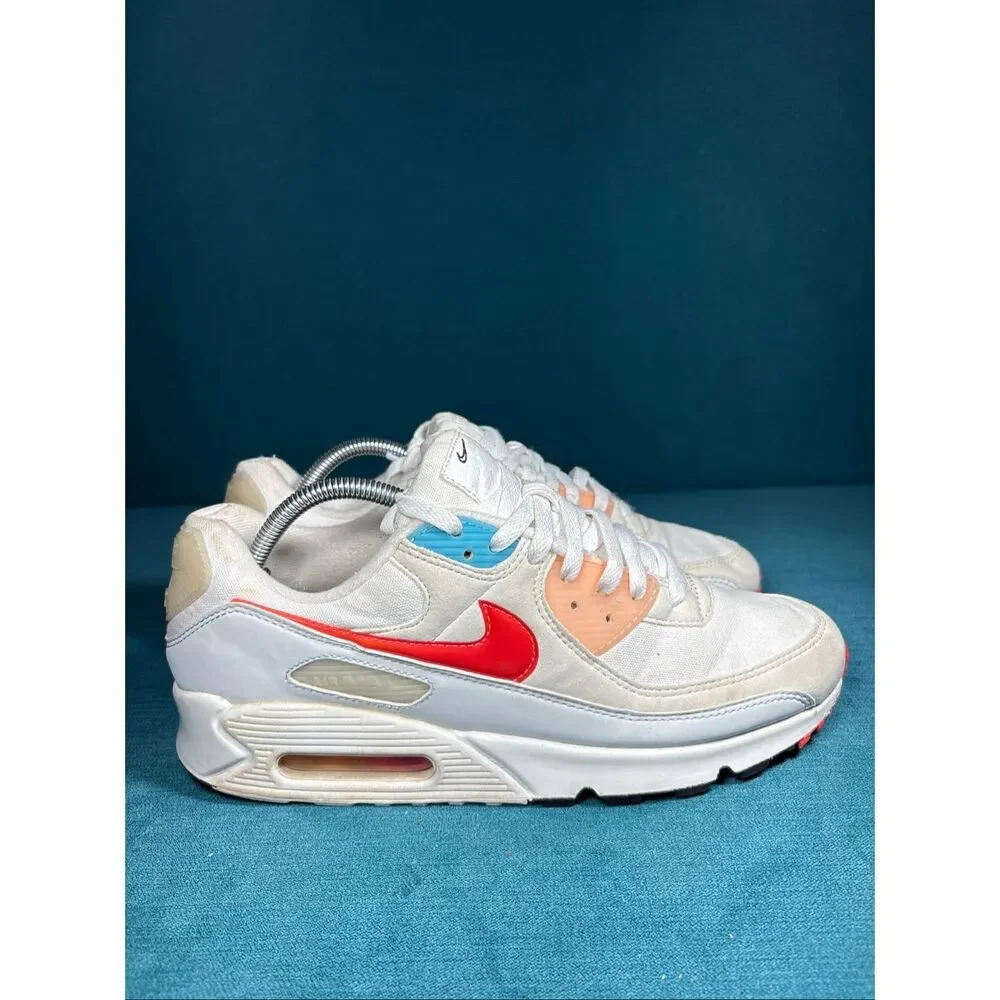 Nike Air Max 90 The Future Is In The Air Sail Infrared Men’s Size 10 DD8496-161